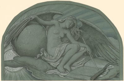 "Ay Tarafından Güneş Tutulması" Çalışması by Elihu Vedder