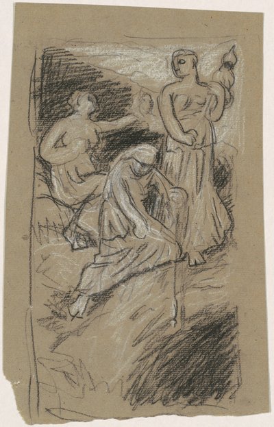"Yıldızlarda Toplanan Kaderler" Çalışması by Elihu Vedder