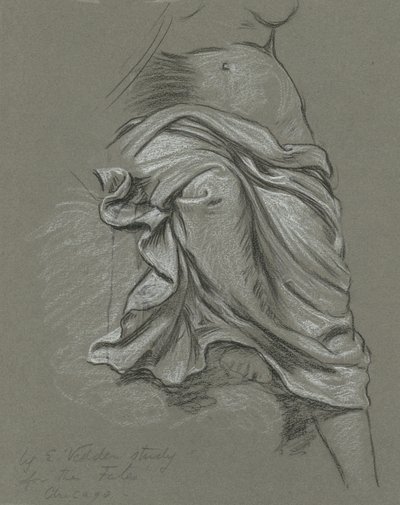 Yıldızlardaki Kader Buluşması için Çalışma, 1884-1887. by Elihu Vedder