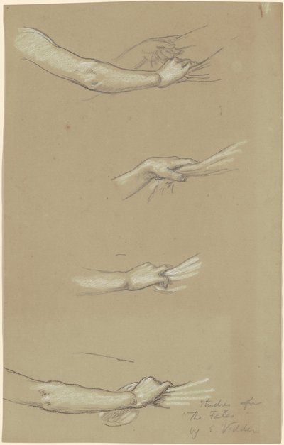 Yıldızlarda Toplanan Kader Çalışması, c. 1884-1887. by Elihu Vedder