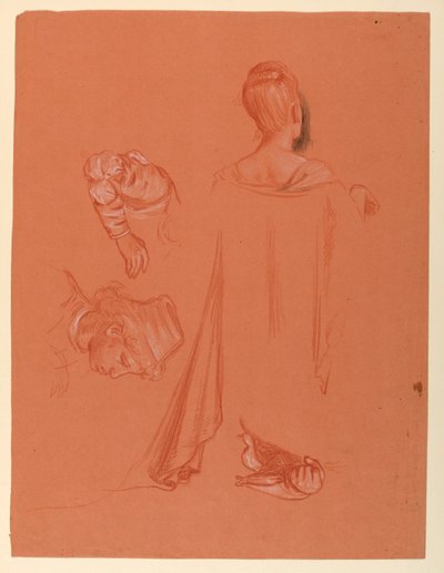 "Düğün Alayı" Çalışması by Elihu Vedder