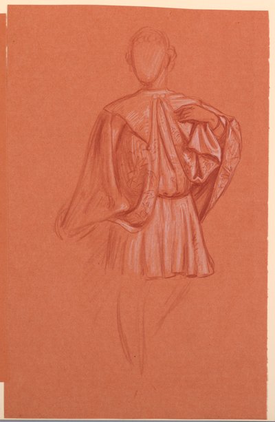 Kostümlü bir figürün incelenmesi by Elihu Vedder