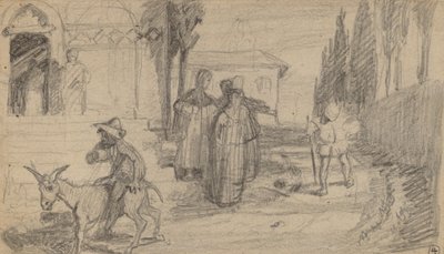 Değirmenci ve Eşek Mesel, c. 1859. by Elihu Vedder