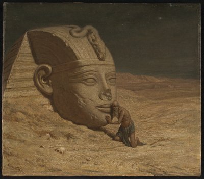 Sfenksin Sorgulayıcısı by Elihu Vedder