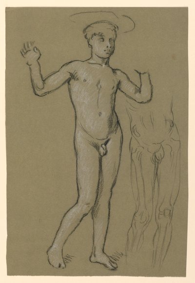 bir çeşme tasarımı için şekil çalışması by Elihu Vedder