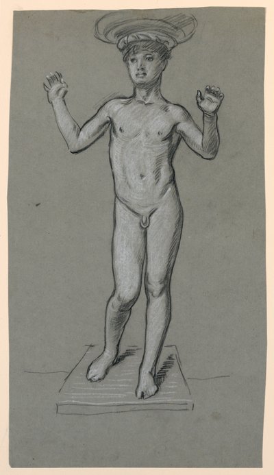 bir çeşme tasarımı için şekil çalışması by Elihu Vedder