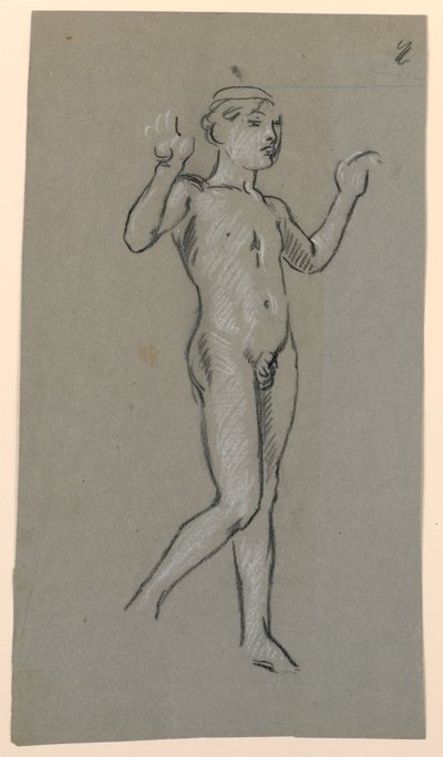 bir çeşme tasarımı için şekil çalışması by Elihu Vedder