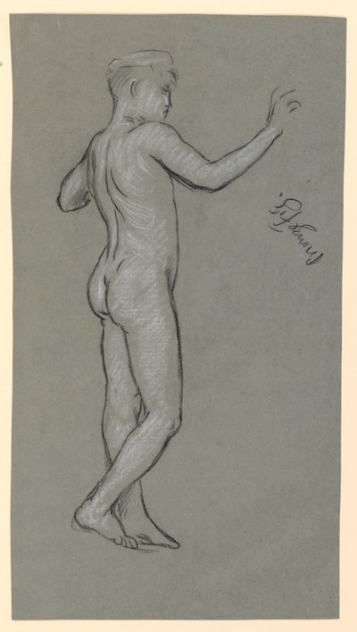 bir çeşme tasarımı için şekil çalışması by Elihu Vedder