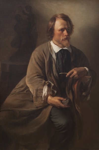 Heykeltıraş Jens Adolf Jerichau, Sanatçının Kocası by Elisabeth Jerichau Baumann
