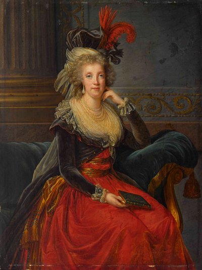 Avusturya Maria Carolina portresi 1752-1814. by Elisabeth Louise Vigee Lebrun