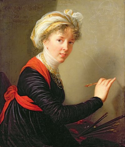 Kendi portresi, 1800 by Elisabeth Louise Vigee Lebrun
