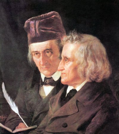 Grimm kardeşler: Jacob (1785-1863) ve Wilhelm (1786-1859) Elisabeth Jerichau-Baumann