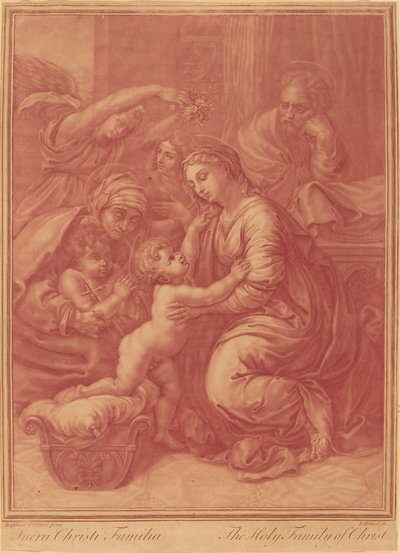 Kutsal Aile by Elisha Kirkall after Raphael