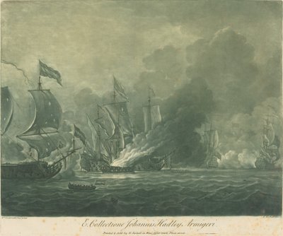 John Hadley Koleksiyonundan Nakliye Sahnesi by Elisha Kirkall after Willem van de Velde the Younger