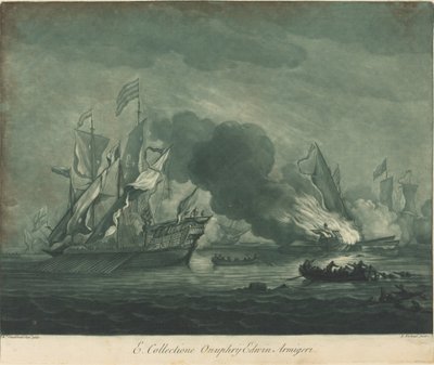 Onuprij Edwin Koleksiyonundan Nakliye Sahnesi by Elisha Kirkall after Willem van de Velde the Elder