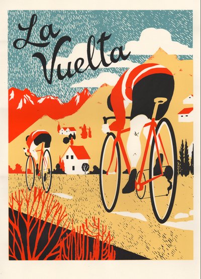 La Vuelta, 2015 (ekran baskısı) by Eliza Southwood