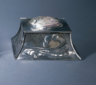 Inkwell (gümüş bakır ve sedef) by Elizabeth Eaton Burton
