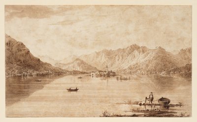 Maggiore Gölü ve Isola Superiore by Elizabeth Frances Batty
