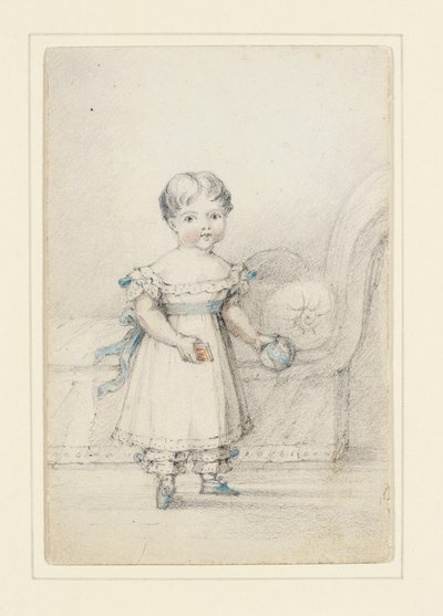 Bir top ile Prenses Victoria, 1822 by Elizabeth Keith Heathcote
