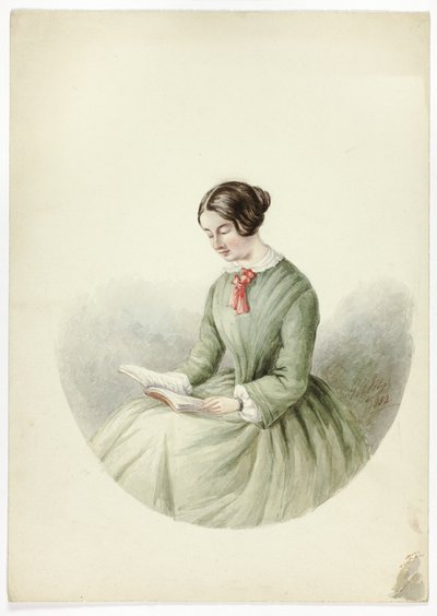 Kadın okuma portresi by Elizabeth Murray