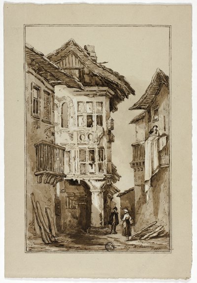 Rustik Sokak Sahnesi by Elizabeth Murray