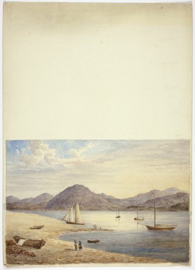 Dört Yelkenli ile Liman Manzarası by Elizabeth Murray