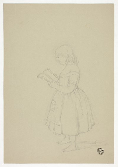 genç kız, okuma by Elizabeth Murray