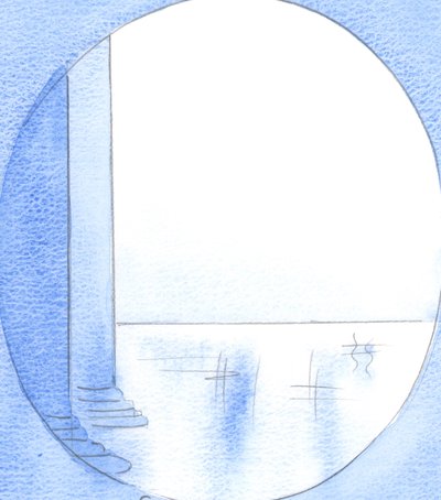 Barışmak için korkularını yenen herkesin ruhları mermerden saraylar gibi büyük bir manevi ihtişama sahiptir, 2002 (kağıt üzerinde w/c) by Elizabeth Wang