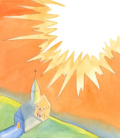 Ayin için kilisede toplandığımızda, Mesih