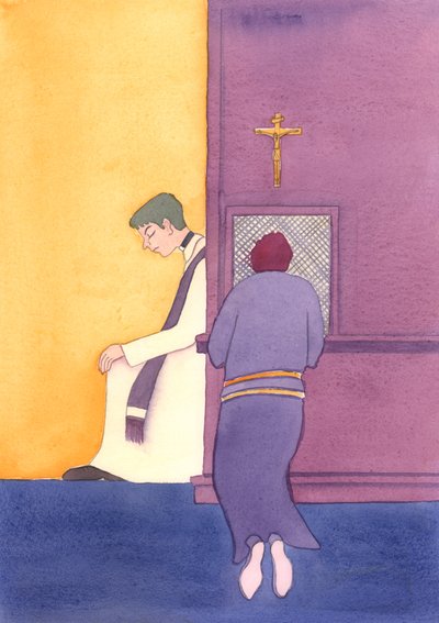 Katolik rahipler gerçekten bize iyi tavsiyeler vermeli, 2003 (kağıt üzerinde w/c) by Elizabeth Wang