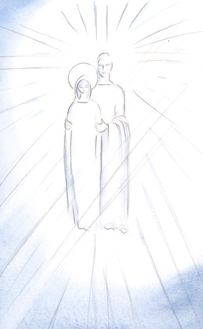 Mesih, Kutsal Annesinin ne kadar değerli olduğunu ve Onu ne kadar sadakatle savunmamız gerektiğini açıkladı, 2000 (kağıt üzerinde w/c) by Elizabeth Wang