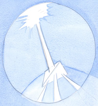Mesih, gerçek, her ruha doğru parlıyor, 2002 (kağıt üzerinde w/c) by Elizabeth Wang