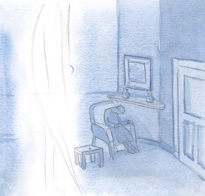 Zayıf olduğumuzda bile, Mesih bizimledir ve meleğini bize rehberlik etmesi ve koruması için gönderir, 2000 (kağıt üzerinde w/c) by Elizabeth Wang