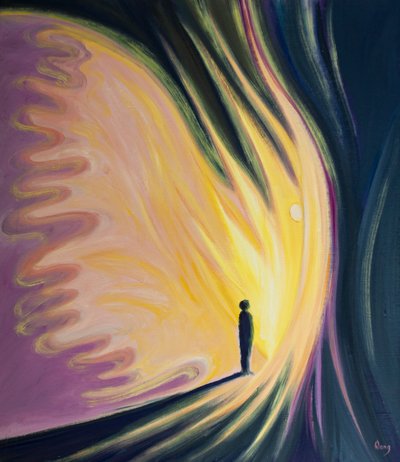 Tanrı sevgiyle yarattığı her insana bir Koruyucu Melek verir, 2000 (gemide petrol) by Elizabeth Wang