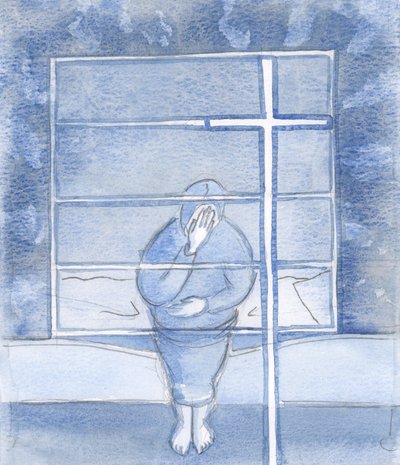 Tanrı, Kutsal Haç İşareti, 2000 (kağıt üzerinde w/c) aracılığıyla lütfunun tatlılığı ve gücüyle bizi sarar by Elizabeth Wang