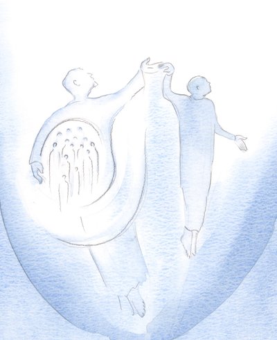 Mesih ile yaptığım duaya kalbimdeki herkesin daldığını gördüm, 2000 (kağıt üzerinde w/c) by Elizabeth Wang