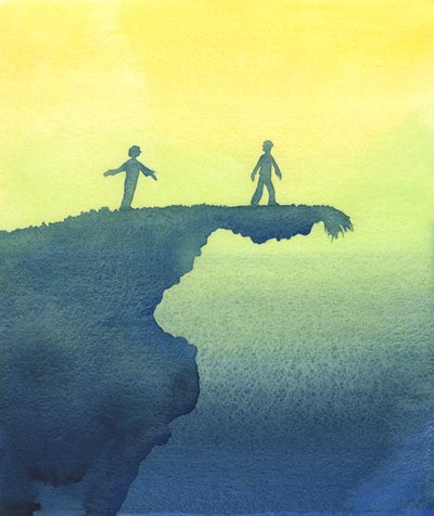 Birisi, belki de farkında olmadan, ahlaki veya manevi tehlikedeyse, onları uyarmak ve yardım etmek bizim açık görevimizdir, 2003 (kağıt üzerinde w/c) by Elizabeth Wang