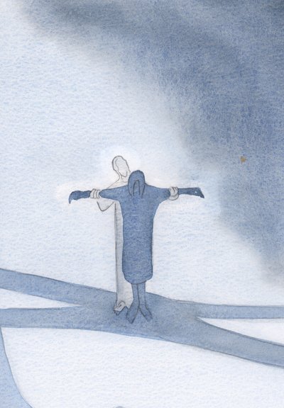Acılarımızı Mesih ile birleştirirsek, bizi destekler ve 2000 (kağıt üzerinde w/c) kurtarıcı çalışmasına katılmamıza izin verir. by Elizabeth Wang