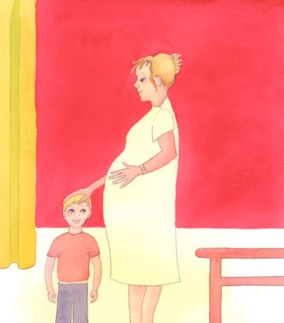 Bir kadının bir çocuk hediyesini memnuniyetle karşılaması harika bir şeydir - ve diğer çocuklarının onun sevincini görmesi, sevildiklerinden daha emin olmalarını sağlar, 2005 (kağıt üzerine suluboya) by Elizabeth Wang