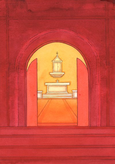 İsa Mesih, 2004 (kağıt üzerinde w/c) Çadırdaki Kutsal Ayin