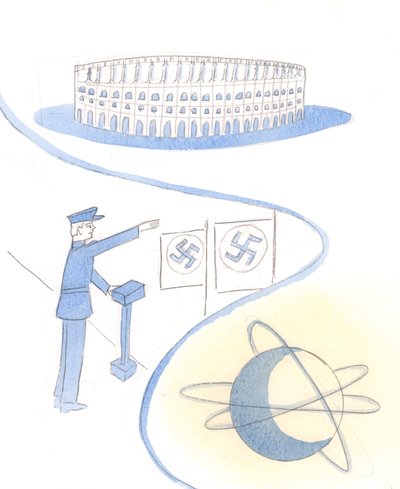 Çağımızın kötülükleri konusunda kimse umutsuzluğa kapılmamalı, 2005 (kağıt üzerine suluboya) by Elizabeth Wang