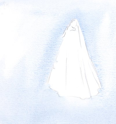 Sevgili Leydimiz kefaretten bahsetmedi; Ona uzun zaman önce gösterdiğim tüm kalbimin sırlarını biliyordu., 2001 (kağıt üzerinde w/c) by Elizabeth Wang