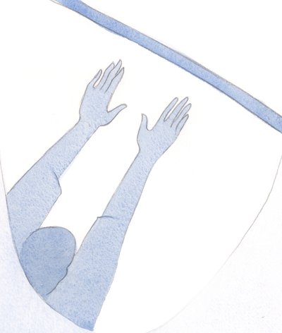 Bizim "inançla yaşamamız", bir jimnastikçinin eğitimine benzer; pratik yapmadan sakin, emin, kaygısız ve umutlu olmayacağız., 2001 (kağıt üzerinde w/c) by Elizabeth Wang