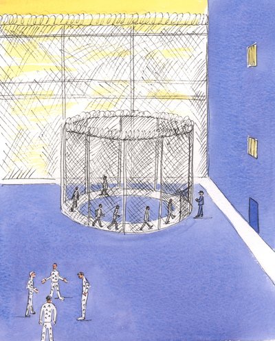 Günahlarına hapsolmuş insanların kalıcı mutlulukları yoktur, 2004 (kağıt üzerinde w/c) by Elizabeth Wang