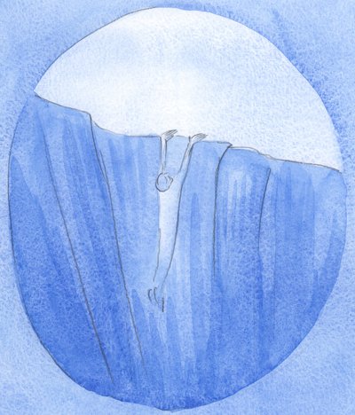 Eylemleriyle kendilerini kıyametin eşiğinde bulan bazı ruhlar, 2002 duasıyla kurtarılır (kağıt üzerinde w/c) by Elizabeth Wang