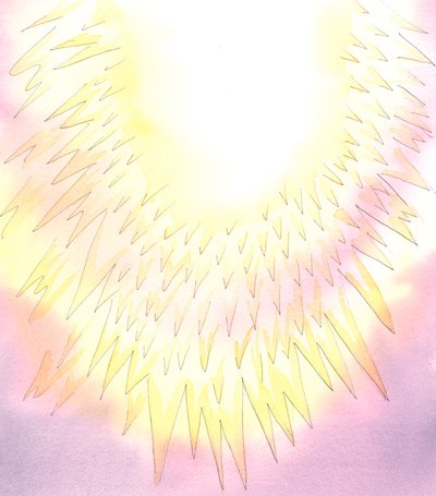 Tanrılık çok kutsal, tarifsiz ve görkemli, 2004 (kağıt üzerinde w/c) by Elizabeth Wang