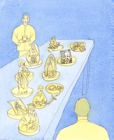 Kilisenin öğretilerini tüm Katolikler takip etmelidir, 2003 (kağıt üzerinde w/c) by Elizabeth Wang