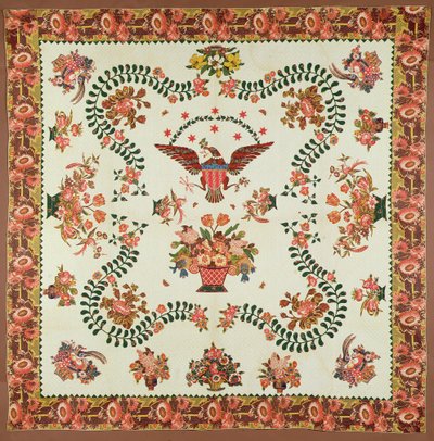 Yorgan, c.1825 (aplike pamuklular) by Elizabeth Welsh