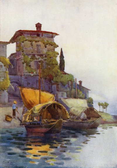 Balıkçı Tekneleri (renkli taş) by Ella Du Cane