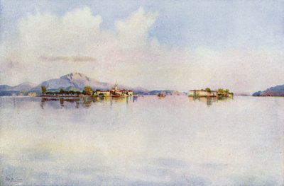 Isola Bella ve Isola Pescatori, Maggiore Gölü (renkli taş) by Ella Du Cane
